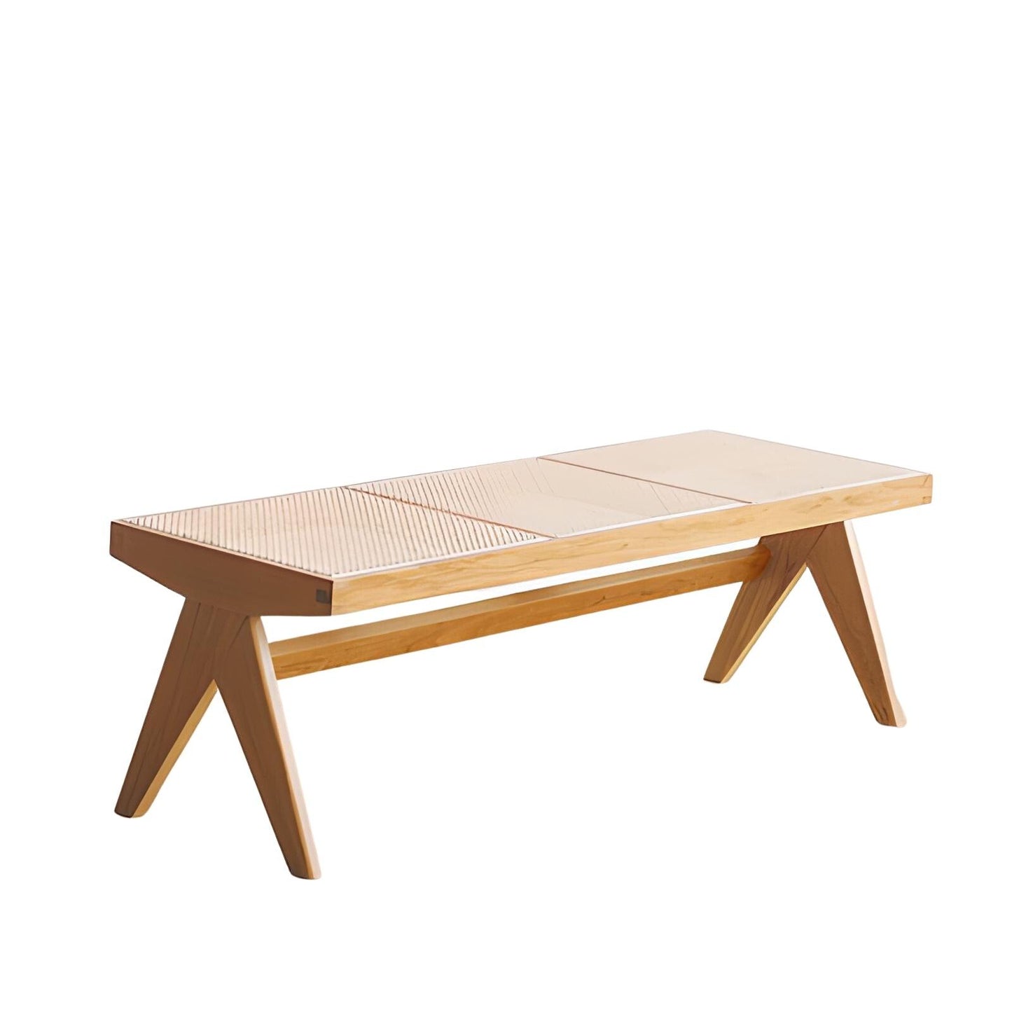 Uros Rattan Bench & Ottoman