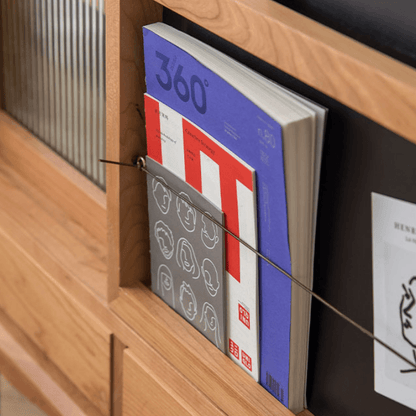 Anoushka Wood Bookcase With Chalkboard