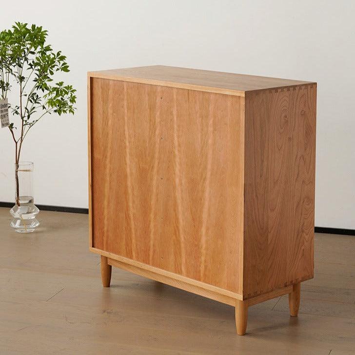 Astrid Wood Bookcase with Tilt Up Door