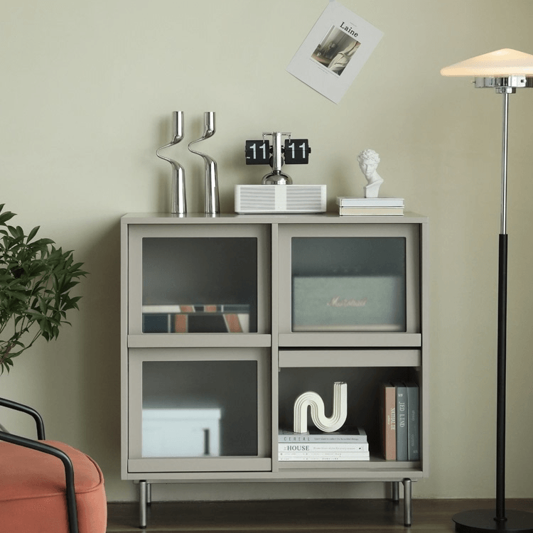 Attila Bookcase with Tilt Up Door