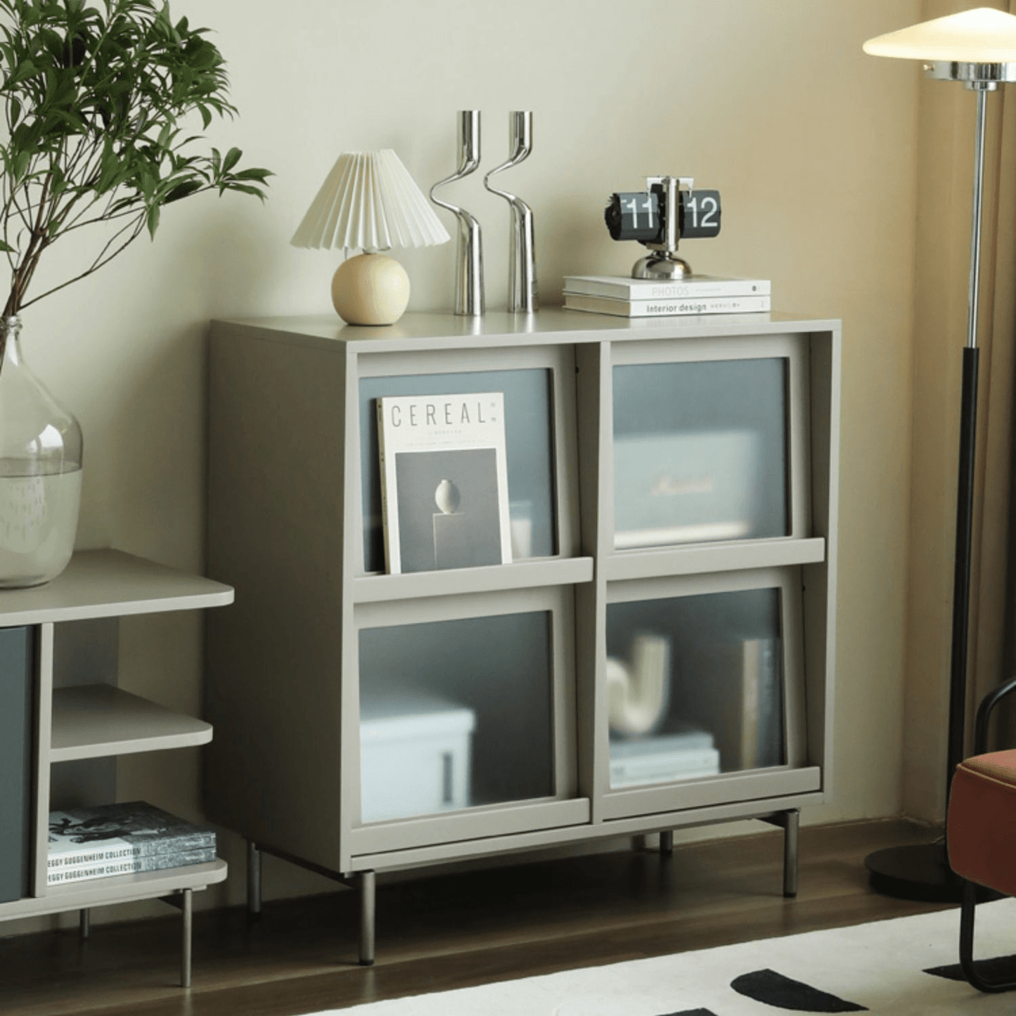 Attila Bookcase with Tilt Up Door