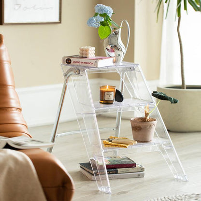 Audrey Acrylic Ladder Side Table