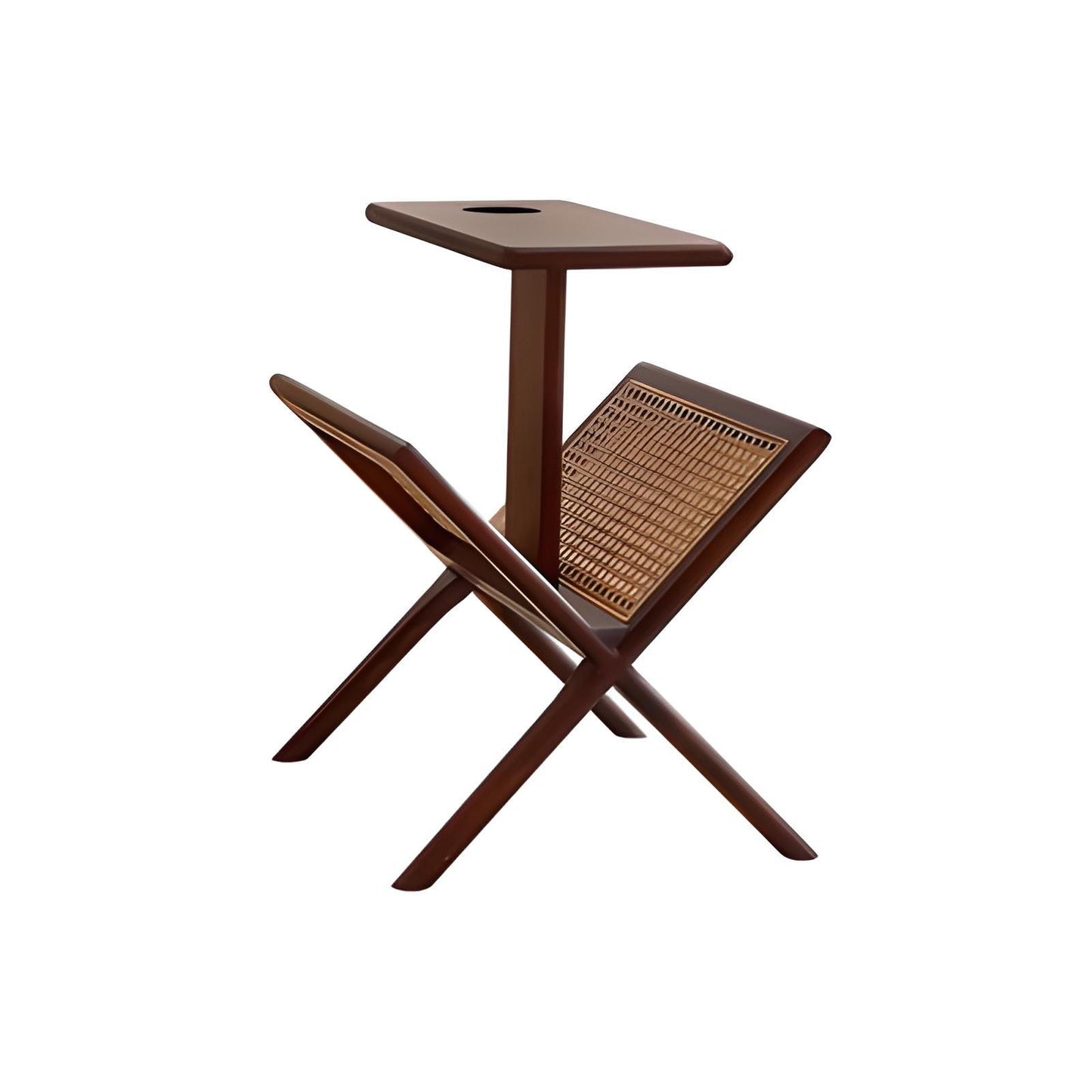 Ava End Table With Mini Bookcase