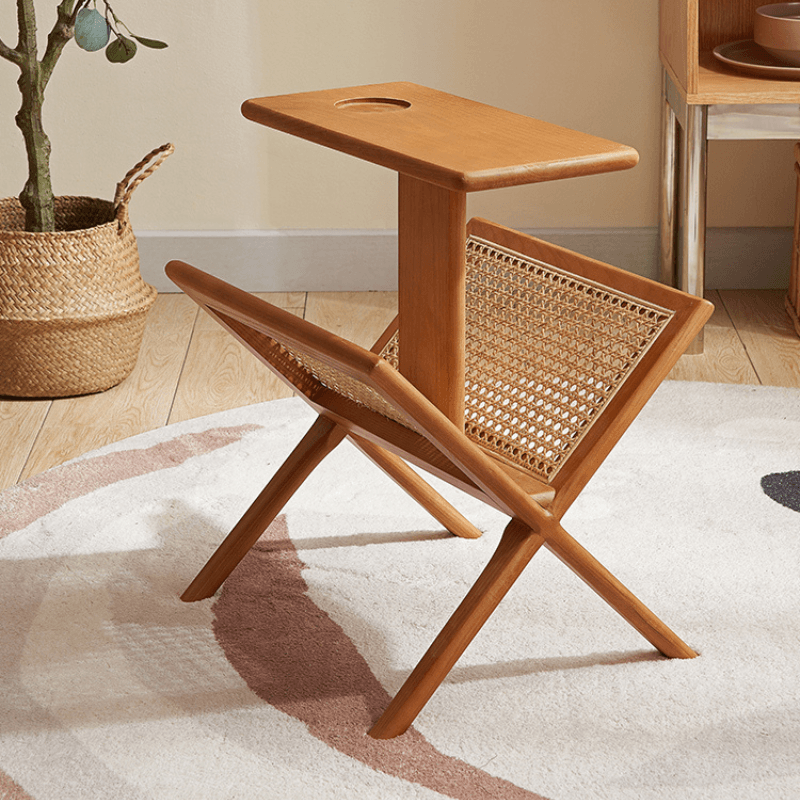 Ava End Table With Mini Bookcase