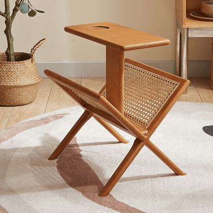 Ava End Table With Mini Bookcase