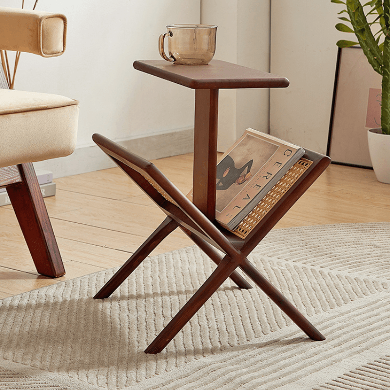 Ava End Table With Mini Bookcase