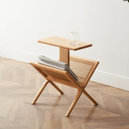 Ava End Table With Mini Bookcase