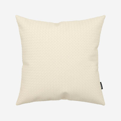 Braided Leather Throw Pillow Cover & Insert