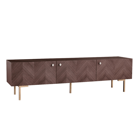 Csepel Herringbone TV Stand