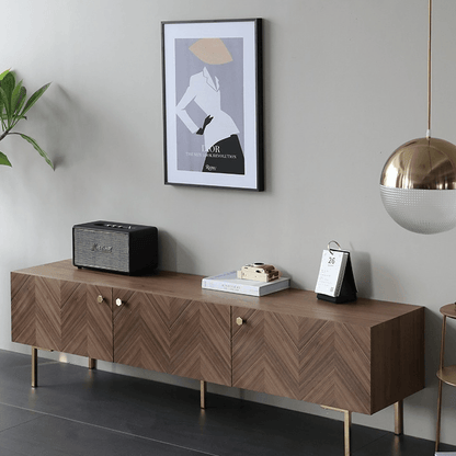 Csepel Herringbone TV Stand