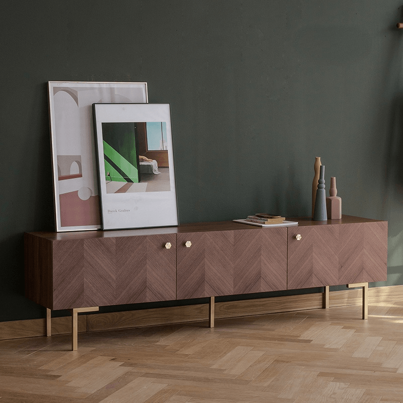 Csepel Herringbone TV Stand