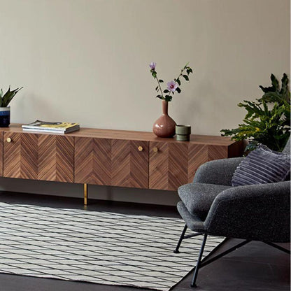 Csepel Herringbone TV Stand