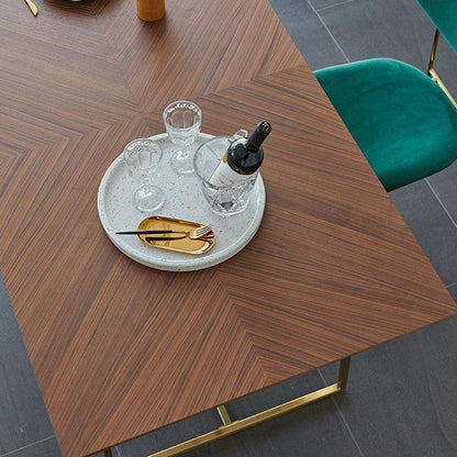 Demetrio Herringbone Dining Table