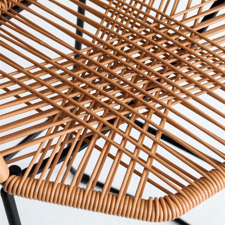 Flamur Plastic Rattan Bar Stool