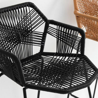 Flamur Plastic Rattan Bar Stool
