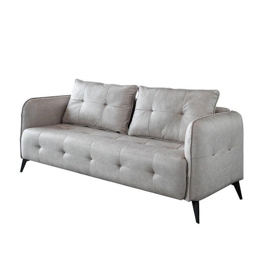 Gioele Faux Leather Square Arm Sofa