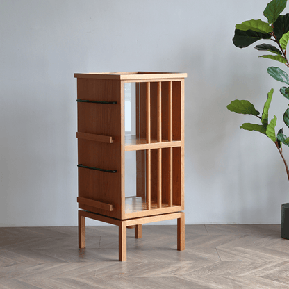 Gorana Rotating Wood Bookcase