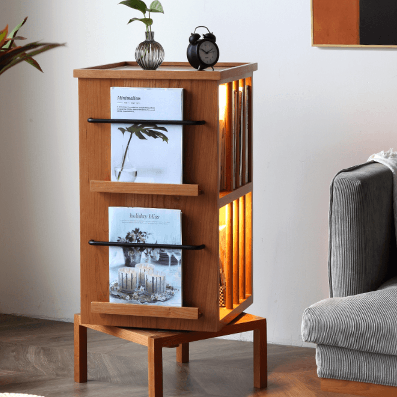 Gorana Rotating Wood Bookcase