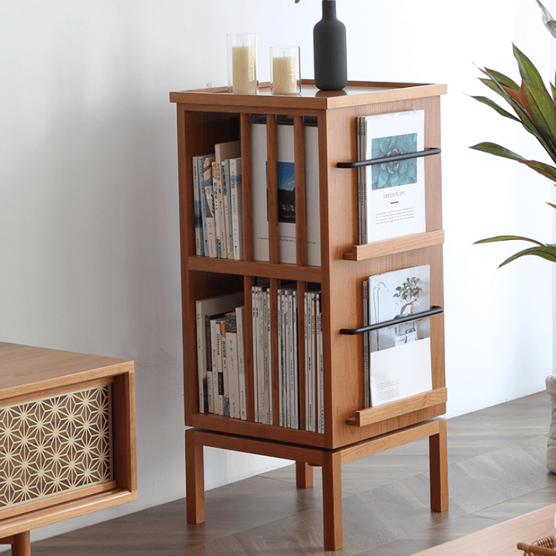 Gorana Rotating Wood Bookcase