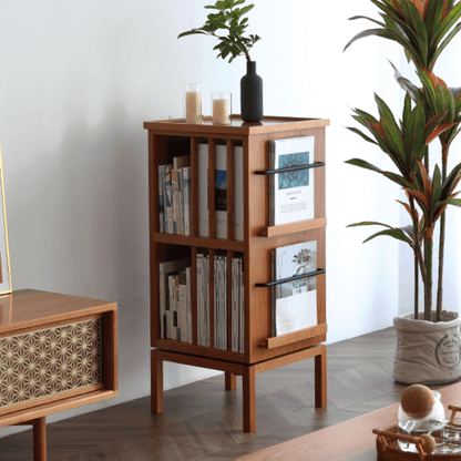 Gorana Rotating Wood Bookcase