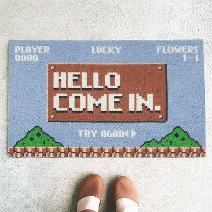 Hello Come In Outdoor Rug