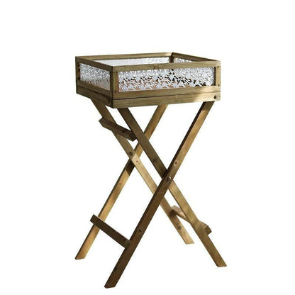 Herbert Foldable Double-Shelf Plant Stand