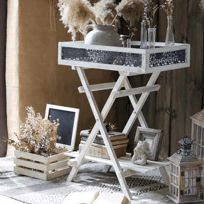 Herbert Foldable Double-Shelf Plant Stand