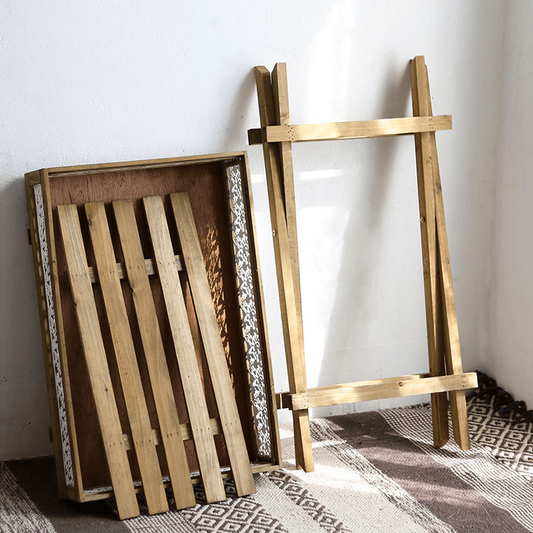 Herbert Foldable Double-Shelf Plant Stand