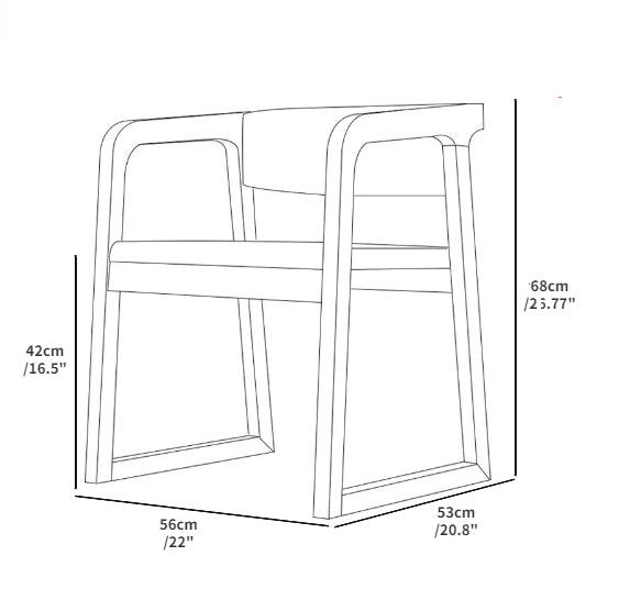 Imelda Solid Wood Armchair