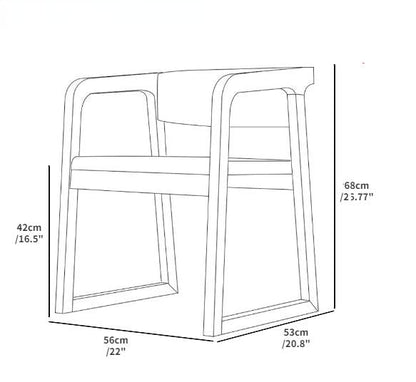 Imelda Solid Wood Armchair