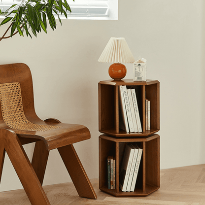 Janne Revolving Geometric Bookcase