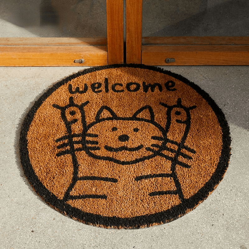 Jeanne Natural Coco Non-Slip Door Mat