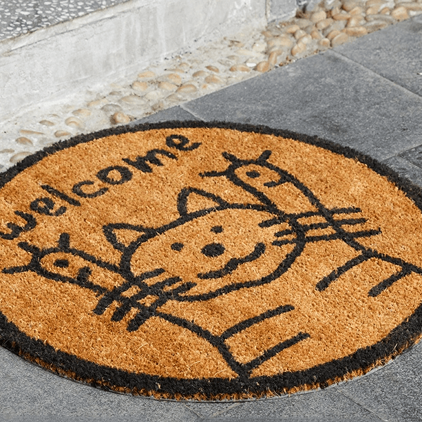 Jeanne Natural Coco Non-Slip Door Mat