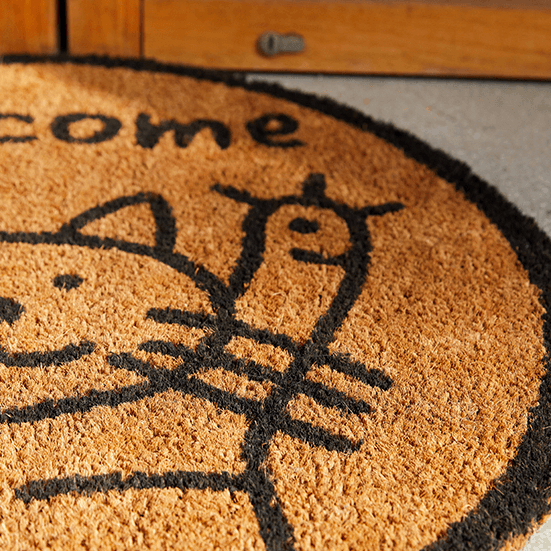 Jeanne Natural Coco Non-Slip Door Mat