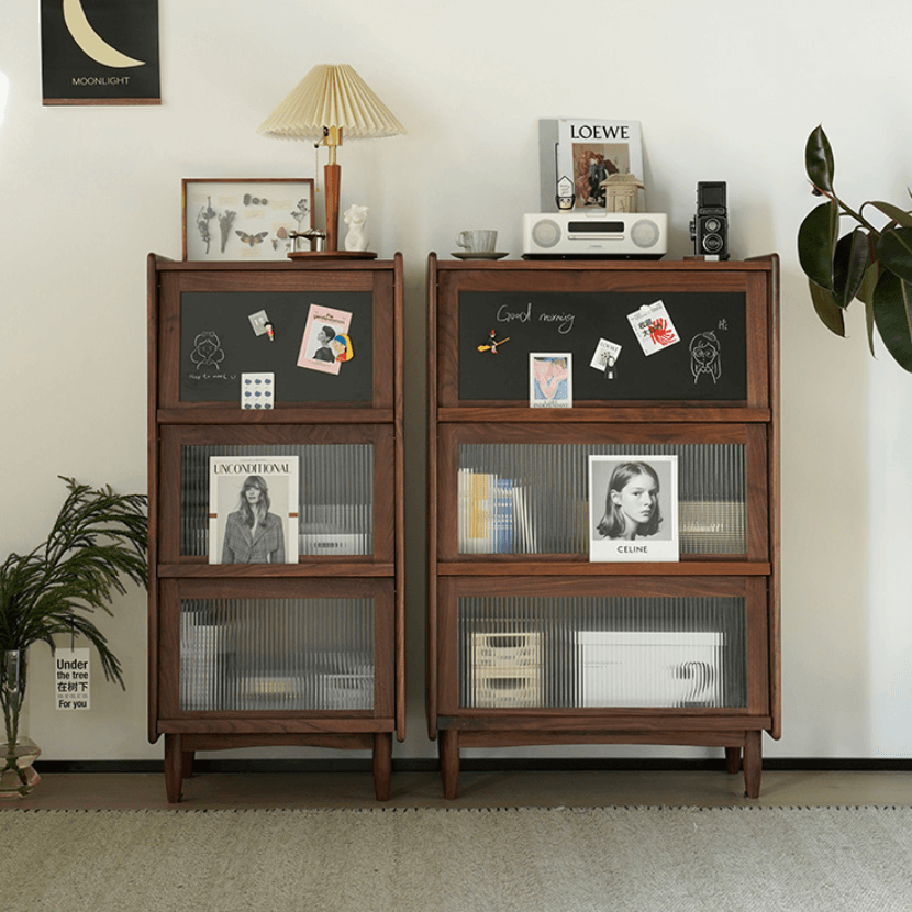 Kalman Wood Bookcase & Cabinet