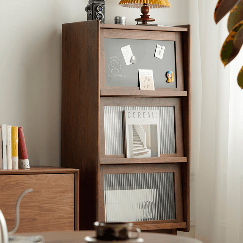 Kalman Wood Bookcase & Cabinet