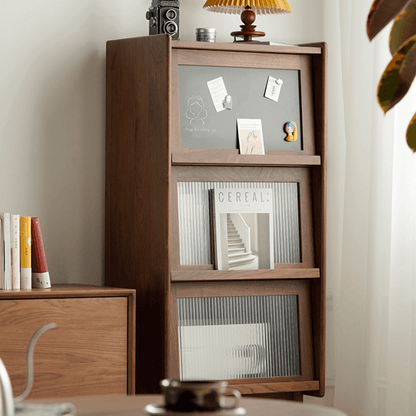 Kalman Wood Bookcase & Cabinet