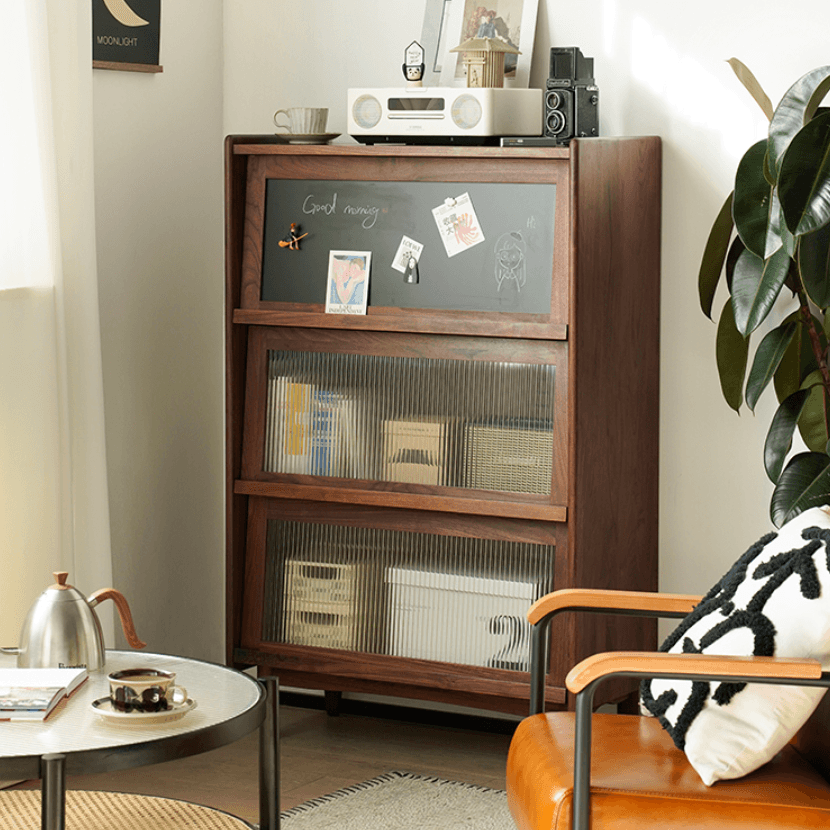 Kalman Wood Bookcase & Cabinet