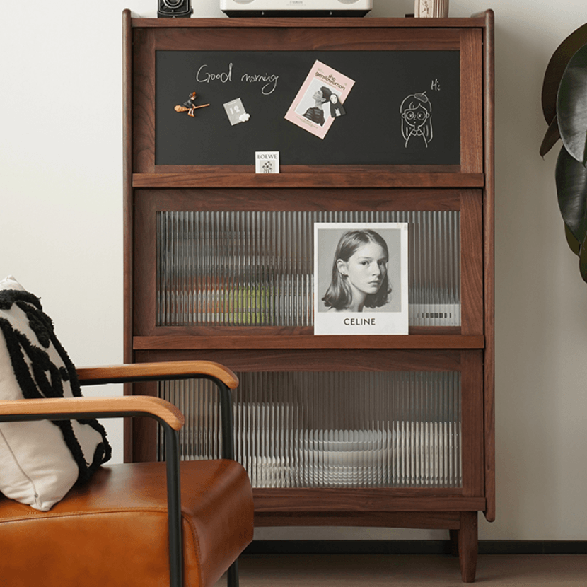 Kalman Wood Bookcase & Cabinet