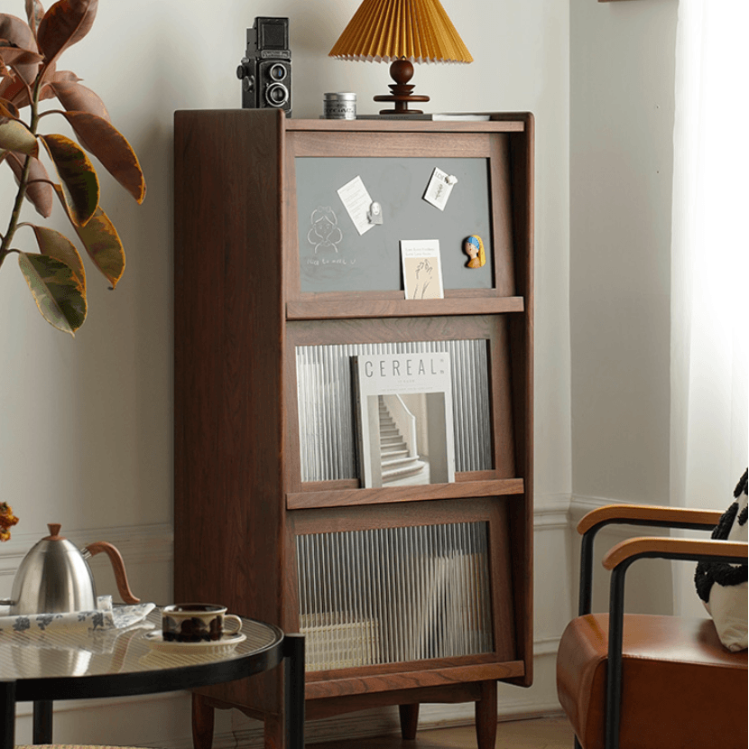 Kalman Wood Bookcase & Cabinet