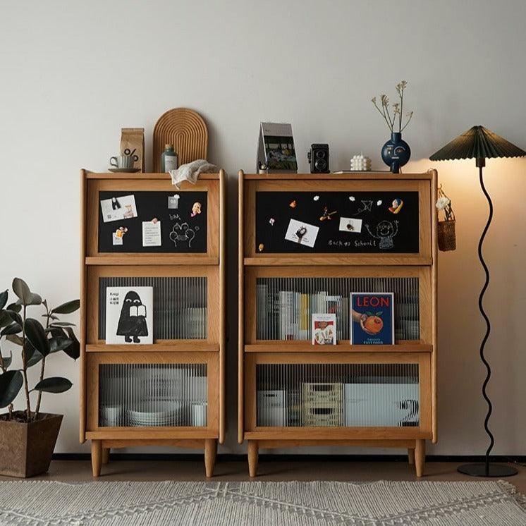 Kalman Wood Bookcase & Cabinet