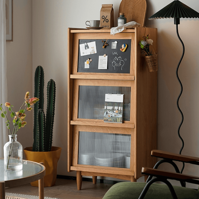 Kalman Wood Bookcase & Cabinet