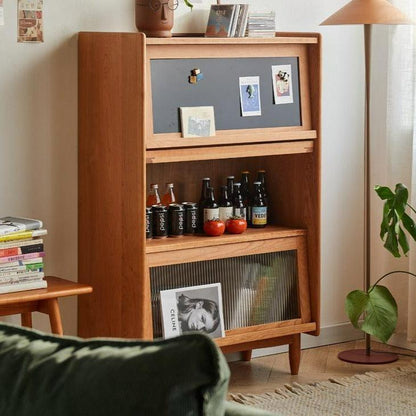 Kalman Wood Bookcase & Cabinet