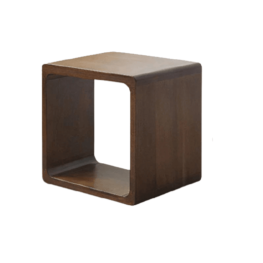 Kari Solid Wood Storage End Table