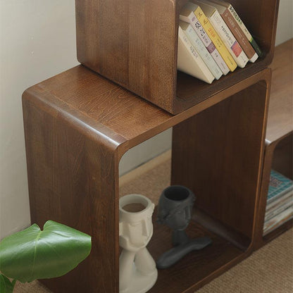 Kari Solid Wood Storage End Table