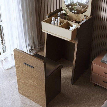 Karla Vanity Set with Stool and Mirror