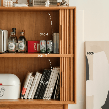 Lilianna Wood Bookcase & Cabinet