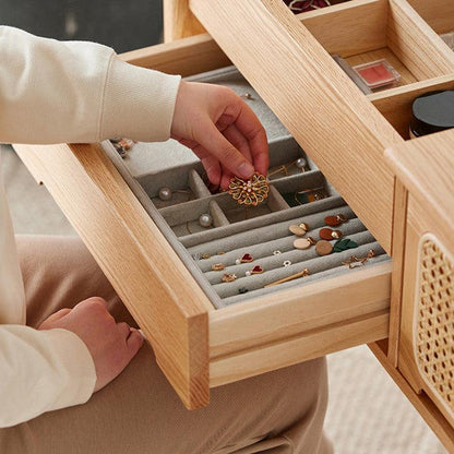 Lucia Solid Wood Vanity Table & Stool