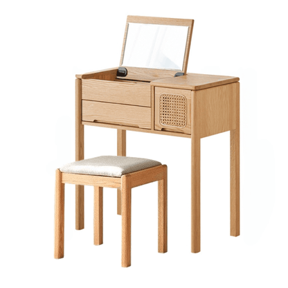 Lucia Solid Wood Vanity Table & Stool