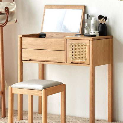 Lucia Solid Wood Vanity Table & Stool